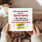 Funny Valentines Day Card For Girlfriend Reduced Sticker Cheap