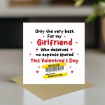 Funny Valentines Day Card For Girlfriend Reduced Sticker Cheap
