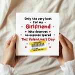 Funny Valentines Day Card For Girlfriend Reduced Sticker Cheap