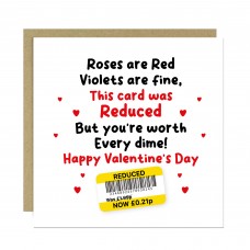 Funny Valentines Day Card For Him Her Boyfriend Girlfriend Joke