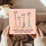 Birthday Card for Her Funny Birthday Card For Women Friends 