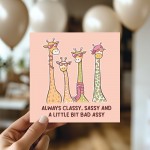 Birthday Card for Her Funny Birthday Card For Women Friends 