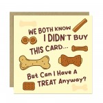 Funny Birthday Card from The Dog Joke Card for Dog Owner