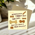 Funny Birthday Card from The Dog Joke Card for Dog Owner