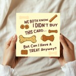 Funny Birthday Card from The Dog Joke Card for Dog Owner