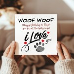 Birthday Card From The Dog Woof Woof Happy Birthday Card