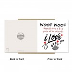 Birthday Card From The Dog Woof Woof Happy Birthday Card