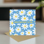 Birthday Card For Her Daisies Happy Birthday to You Card
