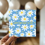 Birthday Card For Her Daisies Happy Birthday to You Card