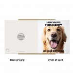 Funny Birthday Card For Him Hope You Feel This Happy Dog Card