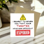 Funny 30th Birthday Cards for Men Women Twenties Have Expired