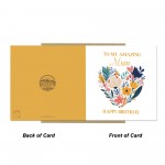 Mum Birthday Card For Her Floral Card Birthday Card for Female