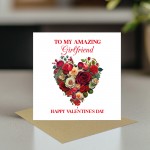 Amazing Girlfriend Valentines Day Card for Her Valentines Card