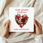 Amazing Girlfriend Valentines Day Card for Her Valentines Card