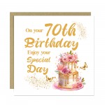 70th Birthday Card Milestone Age 70 Card For Female Mum Nan