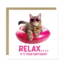 Birthday Card For Her Mum Female Girl Friend Colleague Funny Cat