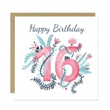 Happy 16th Birthday Card For Daughter Granddaughter 16 Birthday