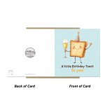 Novelty Birthday Card For Him Her Little Birthday Toast For Mum