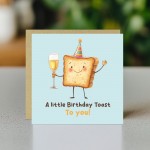Novelty Birthday Card For Him Her Little Birthday Toast For Mum