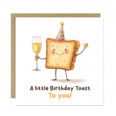 Birthday Card Female Male A Little Birthday Toast Card For Him