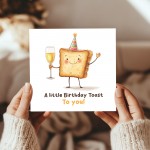 Birthday Card Female Male A Little Birthday Toast Card For Him