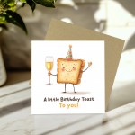 Birthday Card Female Male A Little Birthday Toast Card For Him