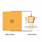 Birthday Card Female Male A Little Birthday Toast Card For Him