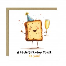 Funny Birthday Cards for Men and Women A Little Birthday Toast