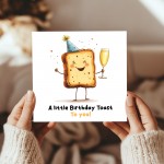 Funny Birthday Cards for Men and Women A Little Birthday Toast