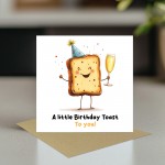 Funny Birthday Cards for Men and Women A Little Birthday Toast
