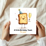 Funny Birthday Cards for Men and Women A Little Birthday Toast