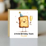 Funny Birthday Cards for Men and Women A Little Birthday Toast