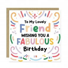 Friend Birthday Card Best Friend Birthday Card Bestie BFF 