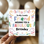 Friend Birthday Card Best Friend Birthday Card Bestie BFF 