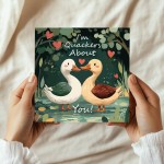 Funny Valentines Card For Him Her Im Quackers About You