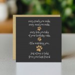 Funny Happy Birthday Card From The Dog Birthday Card For Mum Dad