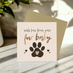Happy Birthday Card From Your Fur Baby Birthday Card From Dog