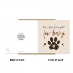 Happy Birthday Card From Your Fur Baby Birthday Card From Dog