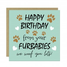 Funny Birthday Card From The Dog Card From Your Furbabies