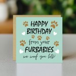 Funny Birthday Card From The Dog Card From Your Furbabies
