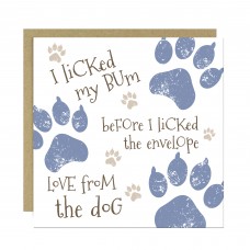 Funny Rude Card from The Dog Hilarious Birthday Card for Owner