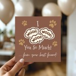 Funny Card from The Dog Birthday Card for Dog Owner Card