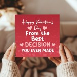 Valentines Day Card for Wife Husband Girlfriend Boyfriend