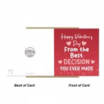 Valentines Day Card for Wife Husband Girlfriend Boyfriend