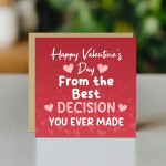 Valentines Day Card for Wife Husband Girlfriend Boyfriend