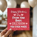 Valentines Day Card for Wife Husband Girlfriend Boyfriend