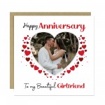 Anniversary Personalised Photo Anniversary Card To My Girlfriend