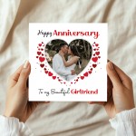 Anniversary Personalised Photo Anniversary Card To My Girlfriend