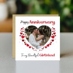 Anniversary Personalised Photo Anniversary Card To My Girlfriend
