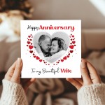 Anniversary Personalised Photo Anniversary Card To My Wife